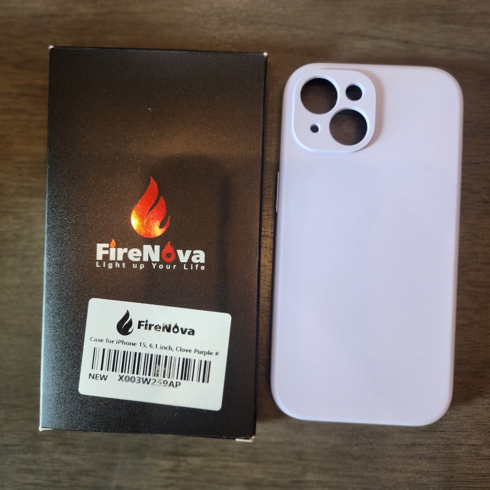 Clove Purple Slim Fit iPhone 15 Case Silicone Matte Finish by FireNova